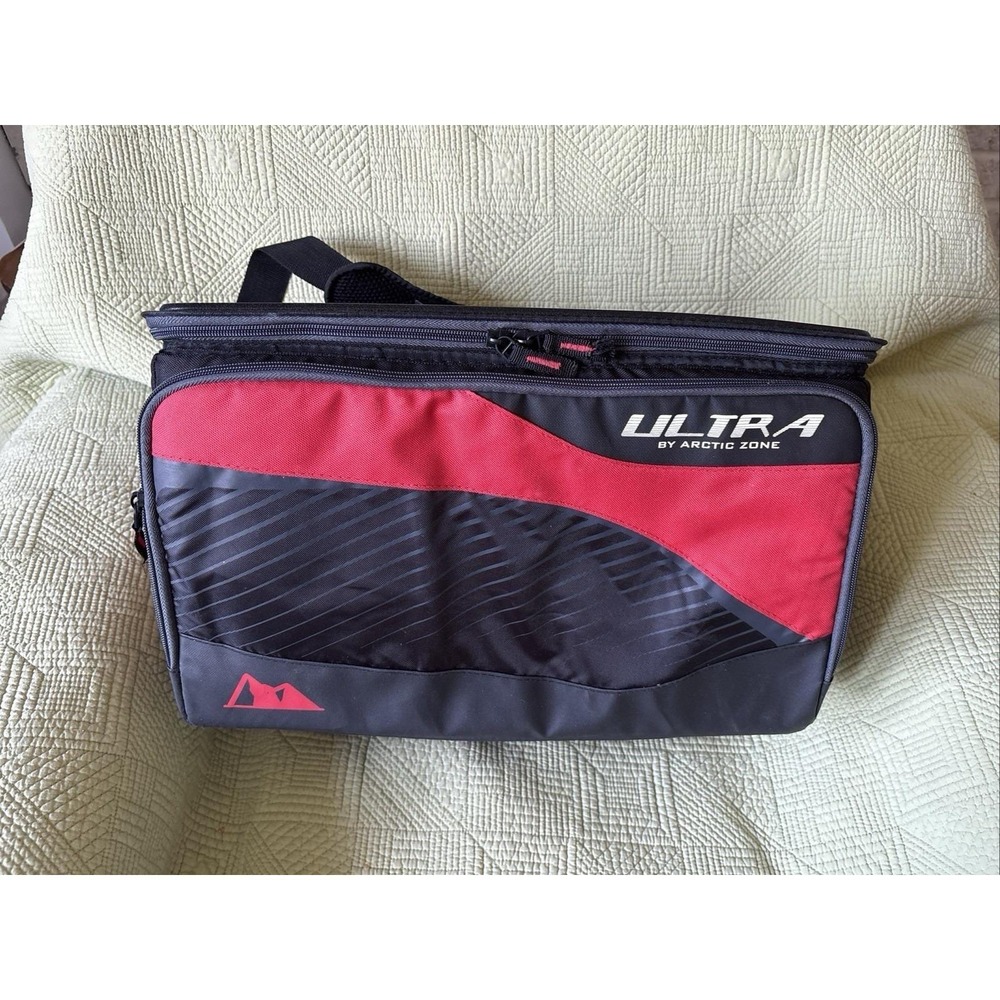 UltraA By Arctic Zone Collapsible Cooler Bag With Strap Zip Up Portable Cooler